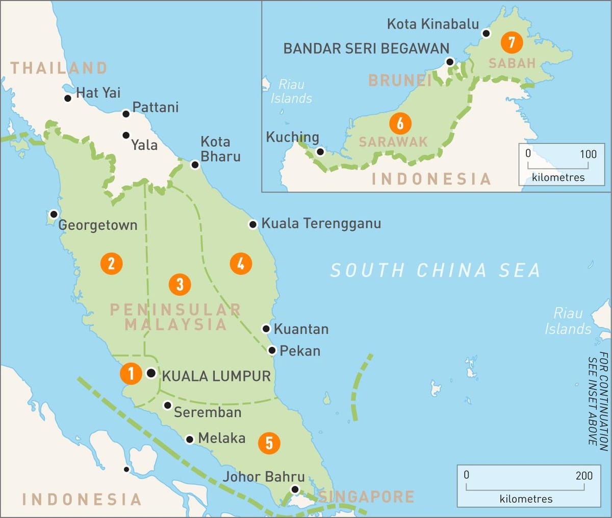 malaysia regioner kart