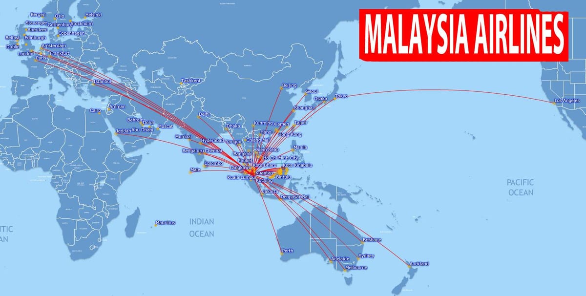 kart av malaysia rute