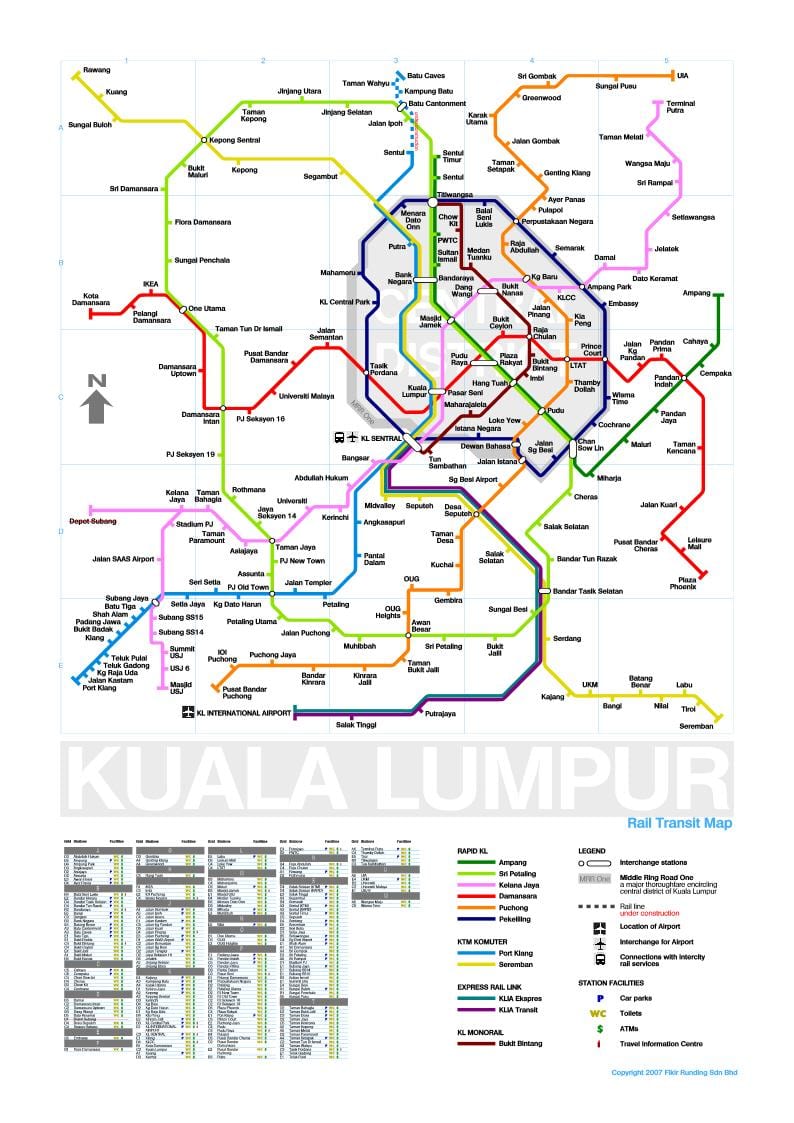 mrt linje 3 rute malaysia