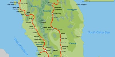 Ktm-banestasjon kart malaysia