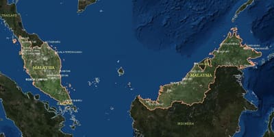 Kart av levende kart malaysia