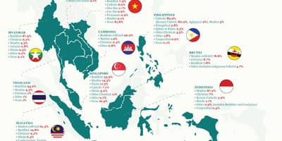 Kart av malaysia religion