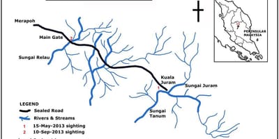 Kart malaysia river