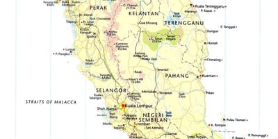 Malaysia veien kart veibeskrivelse