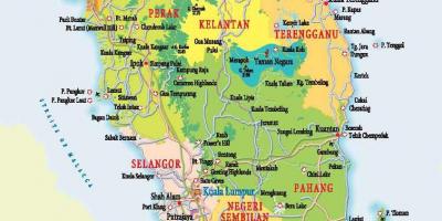 Kart over vest-malaysia